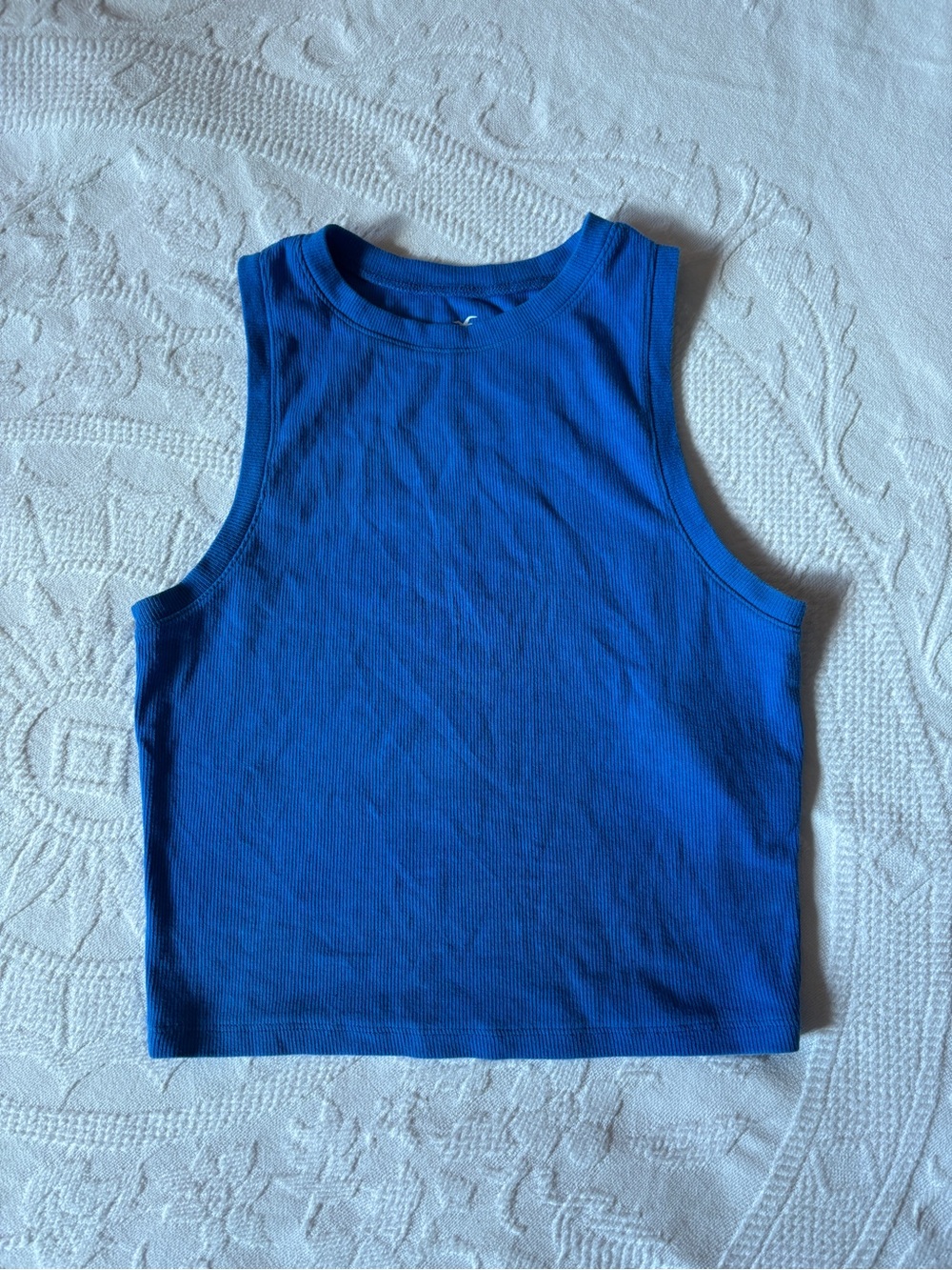 Hollister Blue Ribbed Tank Top